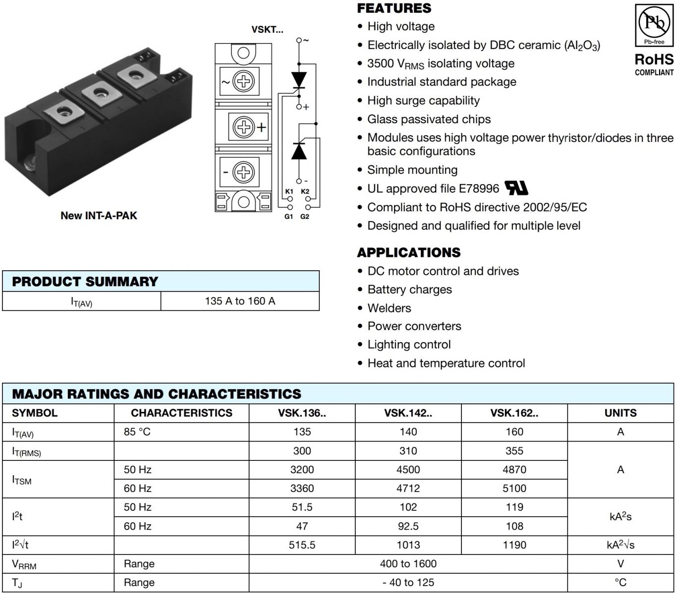 טריסטורים VISAHY INT-A-PAK
